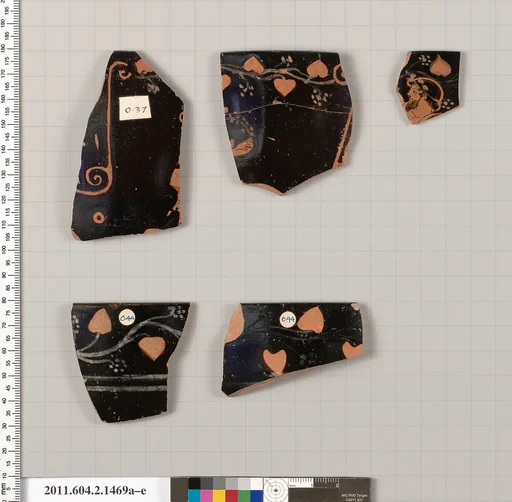 Terracotta rim fragments of a skyphos (deep drinking cup)