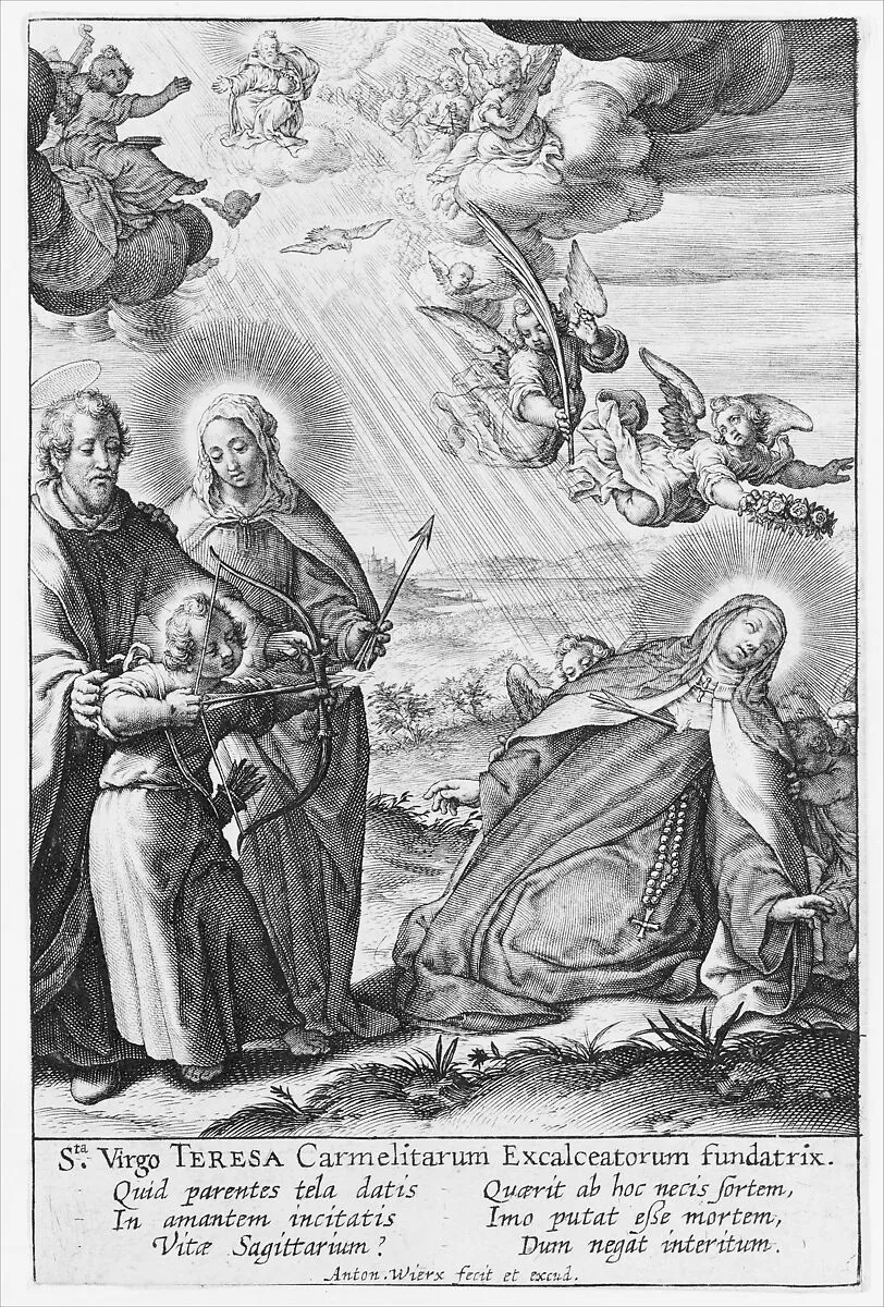 The Ecstasy of St. Teresa — Antonius Wierix, II