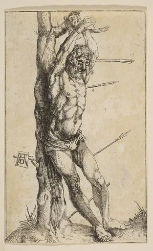 Saint Sebastian Tied to a Tree (reverse copy)