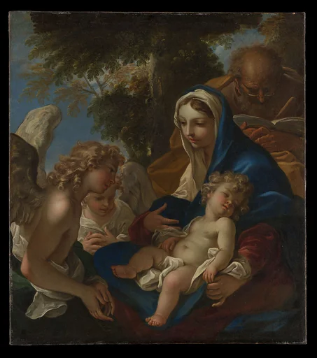 The Holy Family with Angels