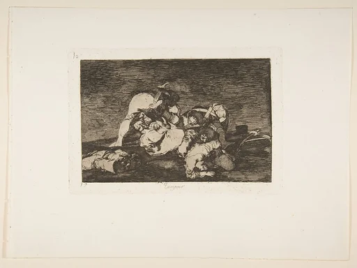 Plate 10 from "The Disasters of War" (Los Desastres de la Guerra): 'Nor [do these] either' (Tampoco)