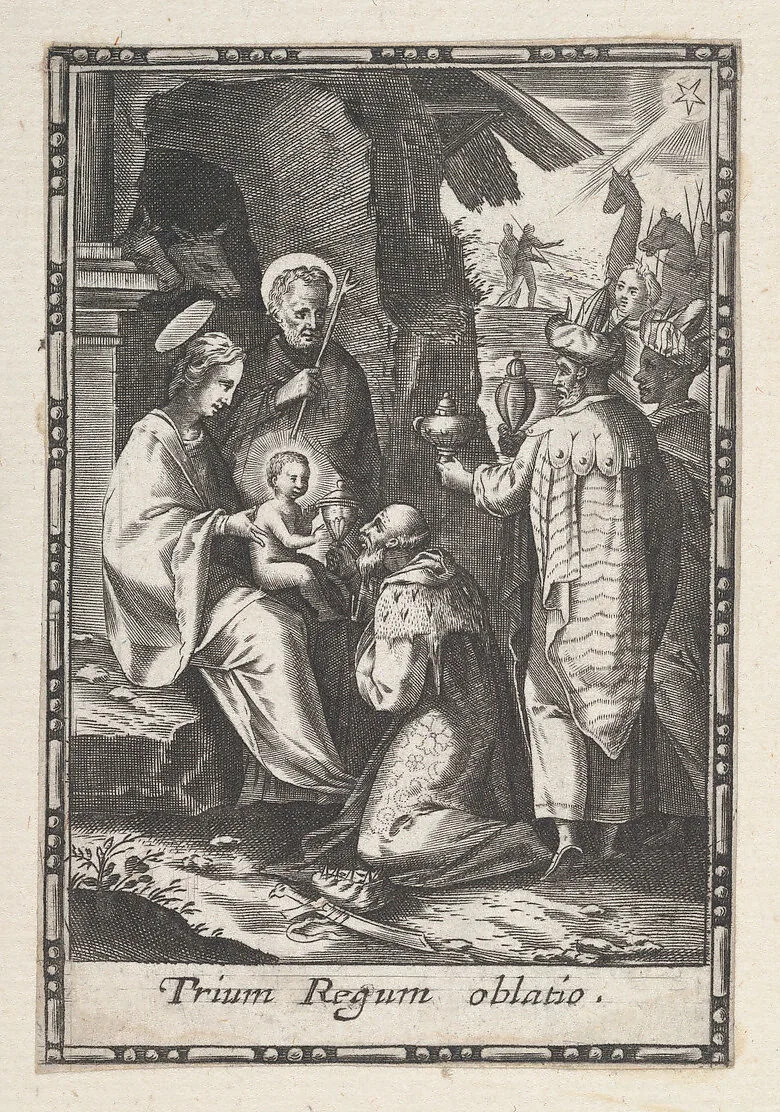 Adoration of the Magi — Anonymous|Justus Sadeler