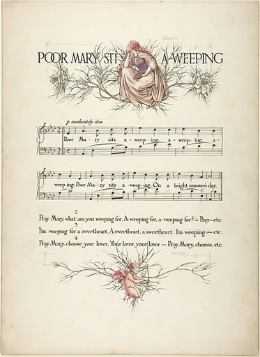 "Poor Mary Sits-A-Weeping"―Page Design