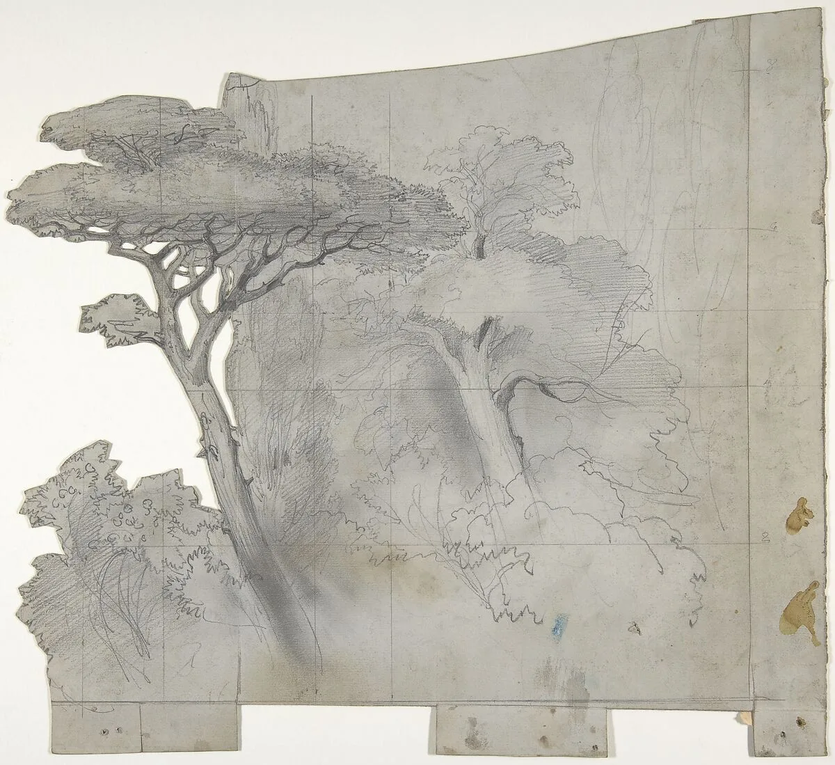 Design for a Stage Set at the Opéra, Paris — Eugène Cicéri
