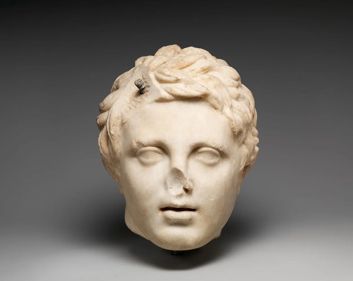 Marble head of a boy — Unknown