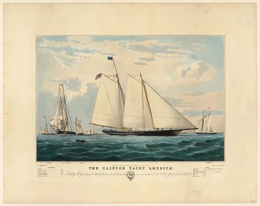 The Clipper Yacht "America" – Built by Mr. George Steers of New York for John C. Stevens, Esq. and Associates of the New York Yacht Club