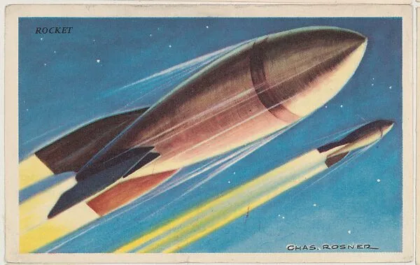 Rocket, bakery card from the Speed Pictures series (D39-8), issued by Bell Bakeries, Inc. — Bell Bakeries, Inc.