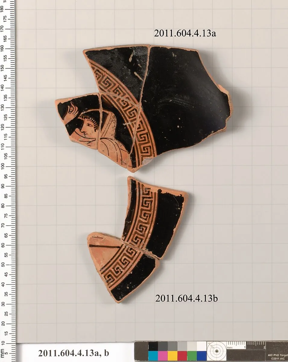 Terracotta fragments of a kylix (drinking cup) — Unknown