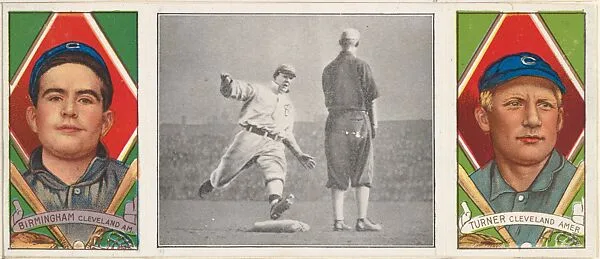"Birmingham's Home Run," Terence Turner and Joseph Birmingham, from the series Hassan Triple Folders (T202) — Hassan Cigarettes