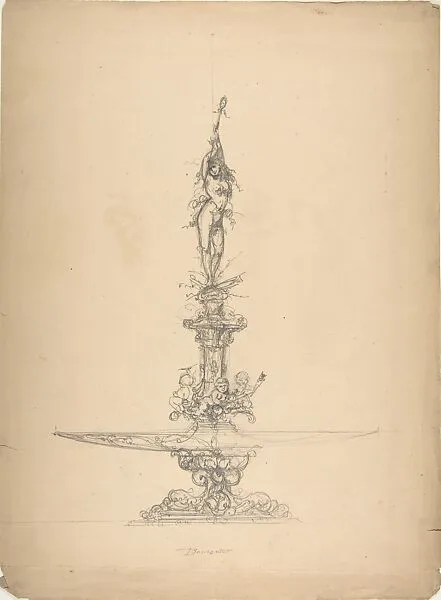 Design for a serving dish from the Workshop of Froment-Meurice — Jacques-Charles-François-Marie Froment-Meurice