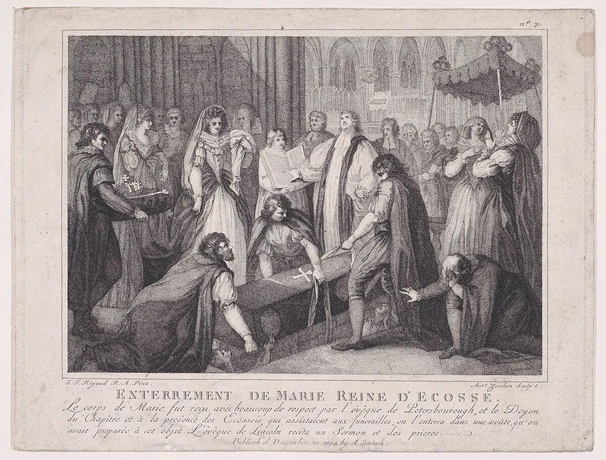 The Internment of Mary, Queen of Scots — Mary, Queen of Scots|John Francis Rigaud|Antonio Zecchin|Antonio Suntach