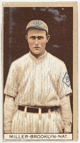 Otto Miller, Brooklyn, National League, from the Brown Background series (T207) for the American Tobacco Company — American Tobacco Company