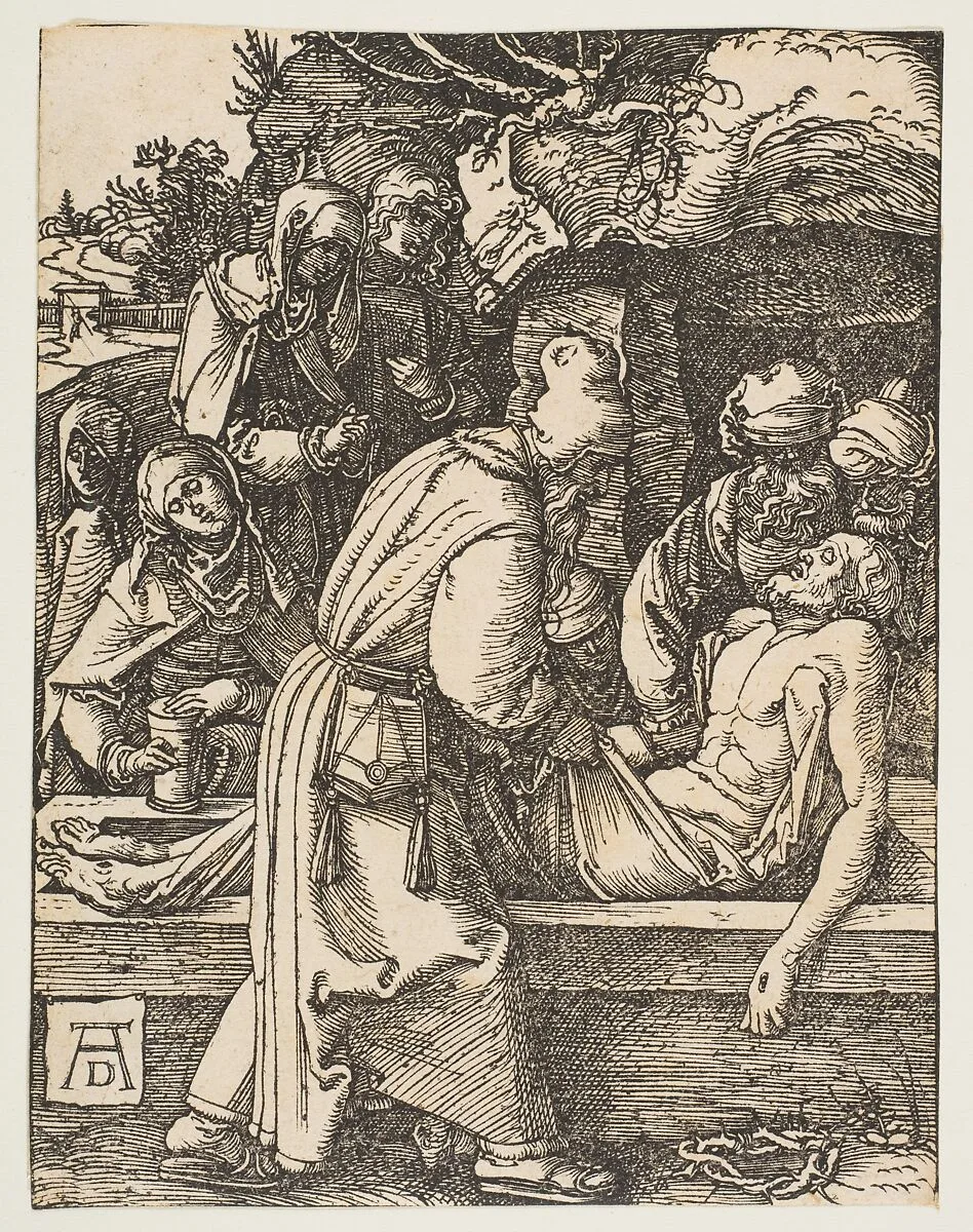The Deposition, from "The Small Passion" — Albrecht Dürer