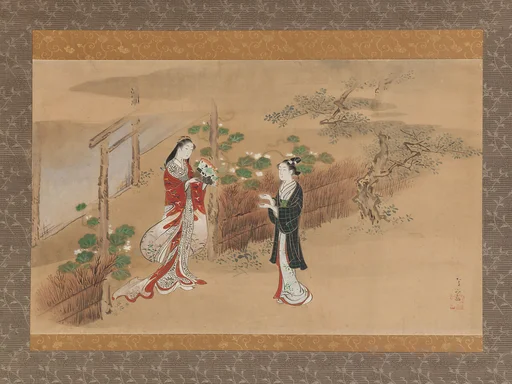 川又常正筆 「夕顔」『源氏物語』|"Evening Faces" chapter from The Tale of Genji (Genji monogatari)