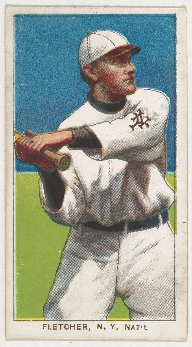 Fletcher, New York, National League, from the White Border series (T206) for the American Tobacco Company — American Tobacco Company