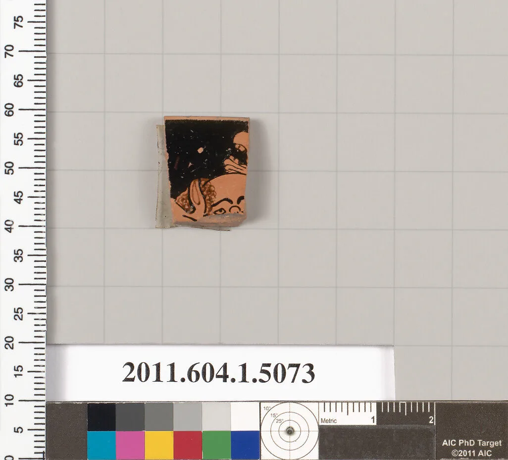 Terracotta rim fragment of a kylix (drinking cup) — Unknown