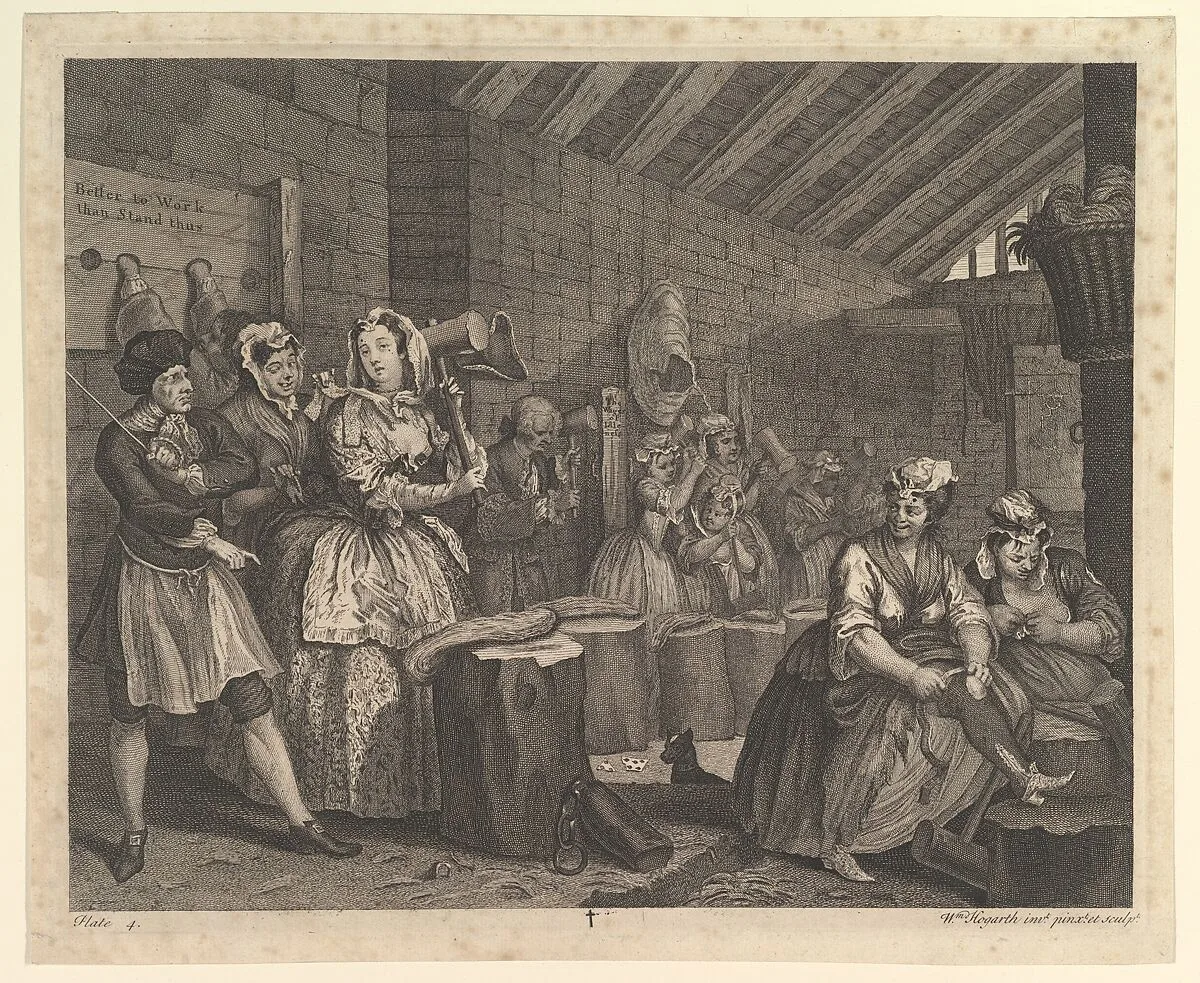 A Harlot's Progress, Plate 4 — William Hogarth