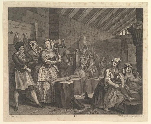 A Harlot's Progress, Plate 4