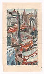 Trafalgar Square (preparatory sketch for London Buses) — Lill Tschudi