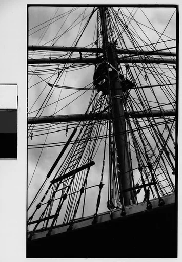 [Detail of Ship Mast and Rigging, New York City]