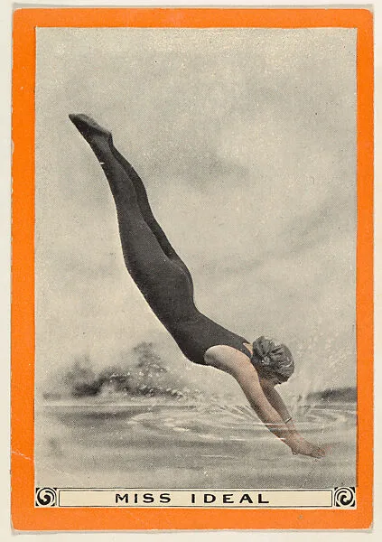Miss Ideal, No. 11, Diving, from the Champion Women Swimmers series (T221), issued by Pan Handle Scrap — Pan Handle Scrap Company