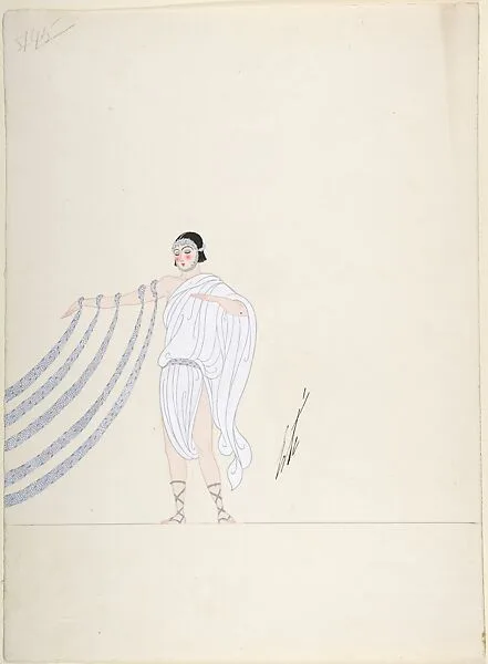 "Mariage" Triple Costume Design for "Les Mariages," George White's Scandal (right) — Erté (Romain de Tirtoff)