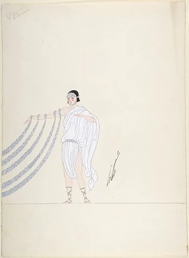 "Mariage" Triple Costume Design for "Les Mariages," George White's Scandal (right)