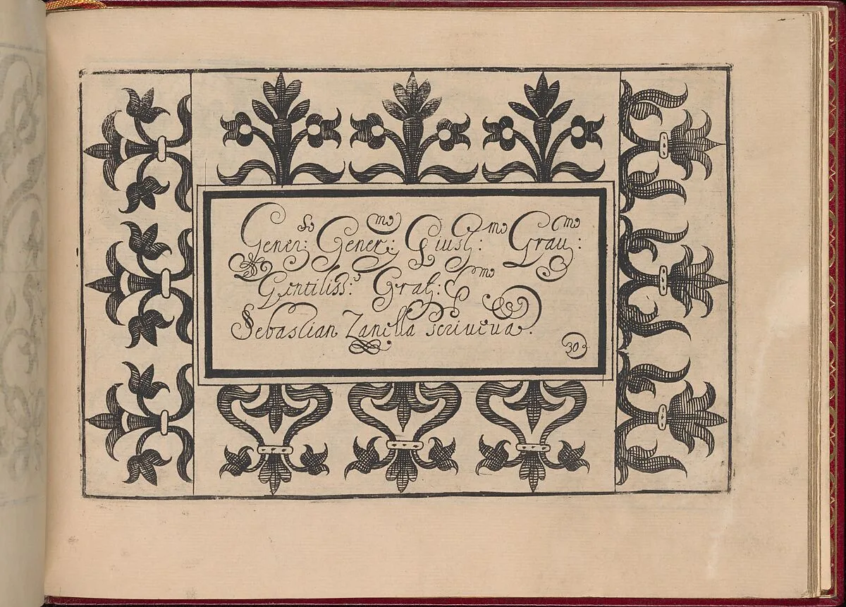 Ghirlanda: Di sei vaghi fiori scielti da piu famosi Giardini d'Italia, page 38 (recto) — Pietro Paulo Tozzi|Libraria del Giesu