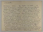 Documents concerning Parade: [Cocteau's handwritten notes for Parade captioned "L'acrobate"]