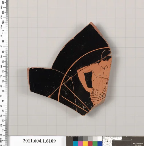 Terracotta fragment of a kylix (drinking cup)