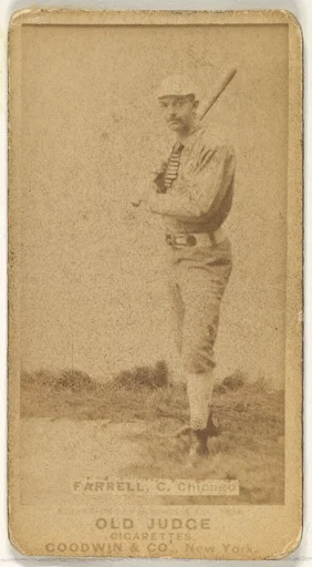 Charles Andrew "Duke" Farrell, Catcher, Chicago, from the Old Judge series (N172) for Old Judge Cigarettes