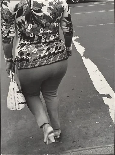 [Street Scene: Woman in Floral Blouse, New York City]