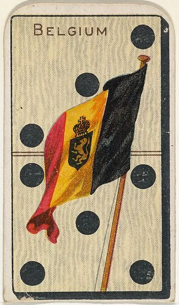Belgium, from the National Flag on Domino series (T177) issued by Kinney Brothers to promote Sweet Caporal Cigarettes — Kinney Brothers Tobacco Company