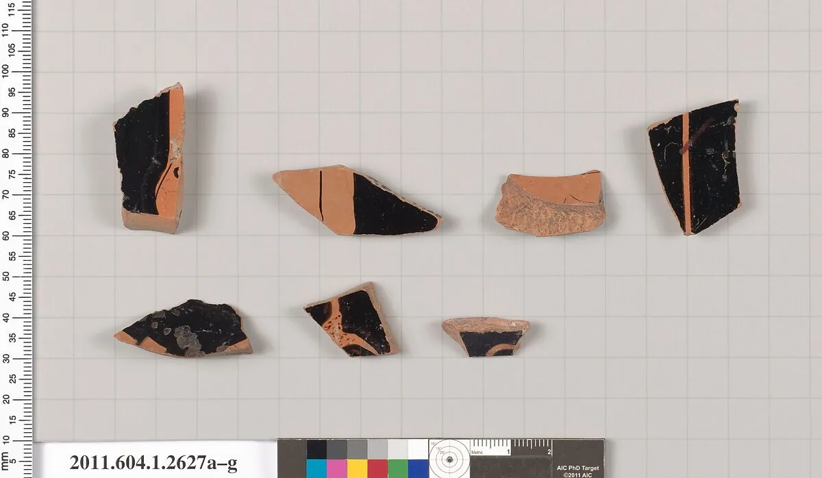 Terracotta fragments of kylikes (drinking cups) — Unknown