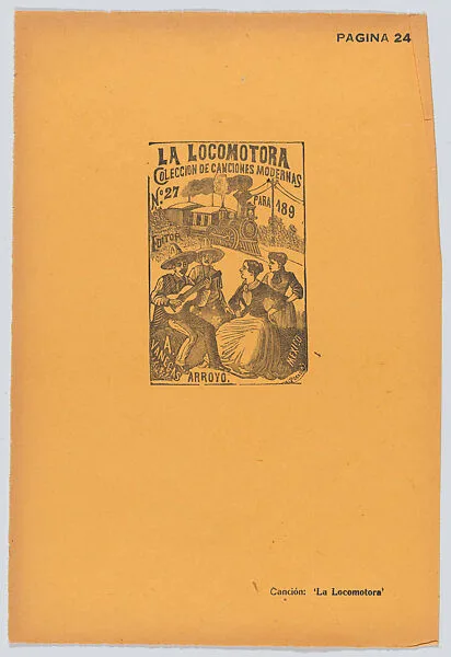 Page 24: advertisment for a collection of modern songs, from '36 Grabados' (Mexico, 1943) — Arsacio Vanegas Arroyo|José Guadalupe Posada