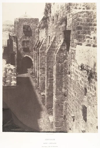 Jérusalem, Saint-Sépulcre, Face Ouest, Rue du Patriarche
