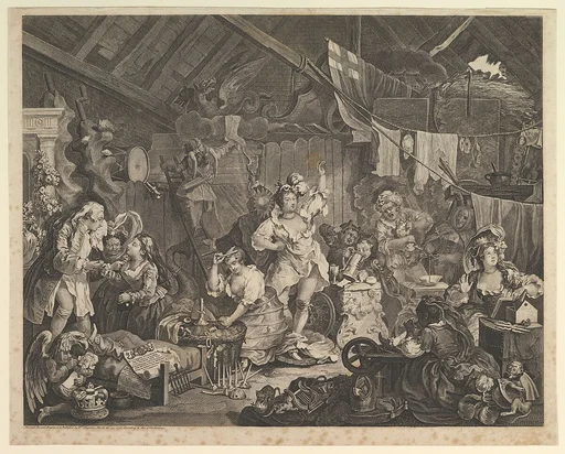 Strolling Actresses Dressing in a Barn