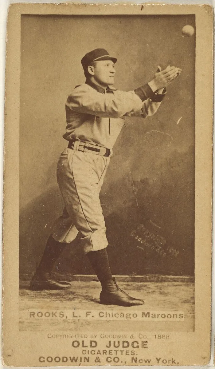 Rooks, Left Field, Chicago, from the Old Judge series (N172) for Old Judge Cigarettes — Goodwin & Company