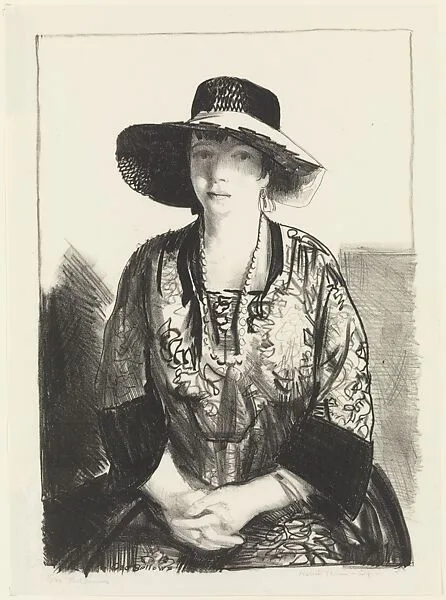 The Black Hat — George Bellows|Bolton Brown