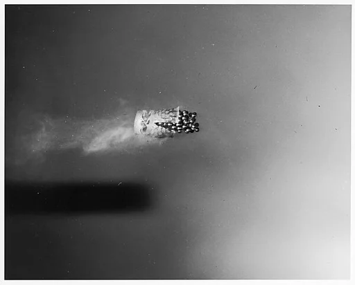 [Pellets Fired From Shotgun Still Partially Within Casing]