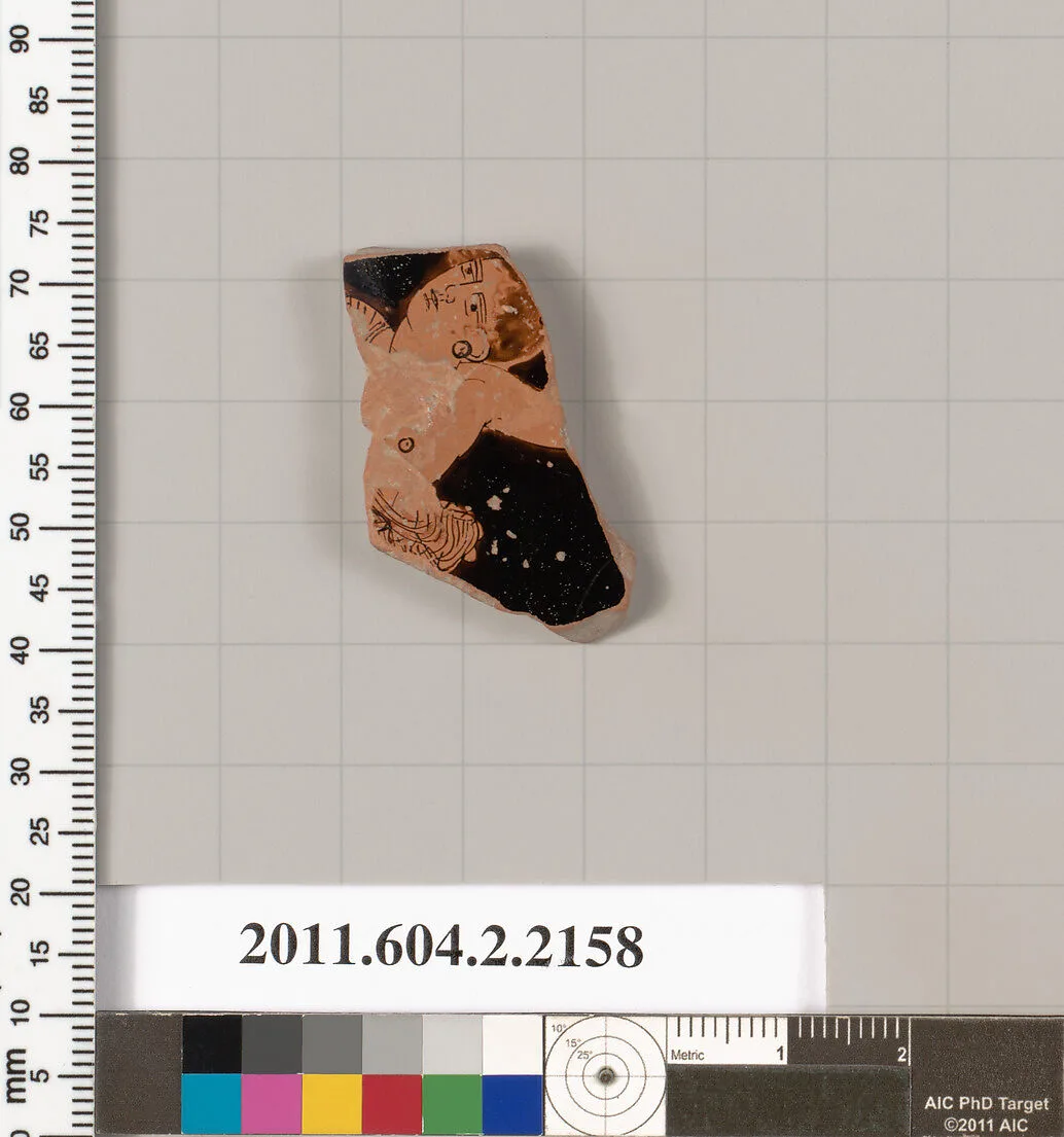 Terracotta fragment of a squat lekythos (oil flask)? — Unknown