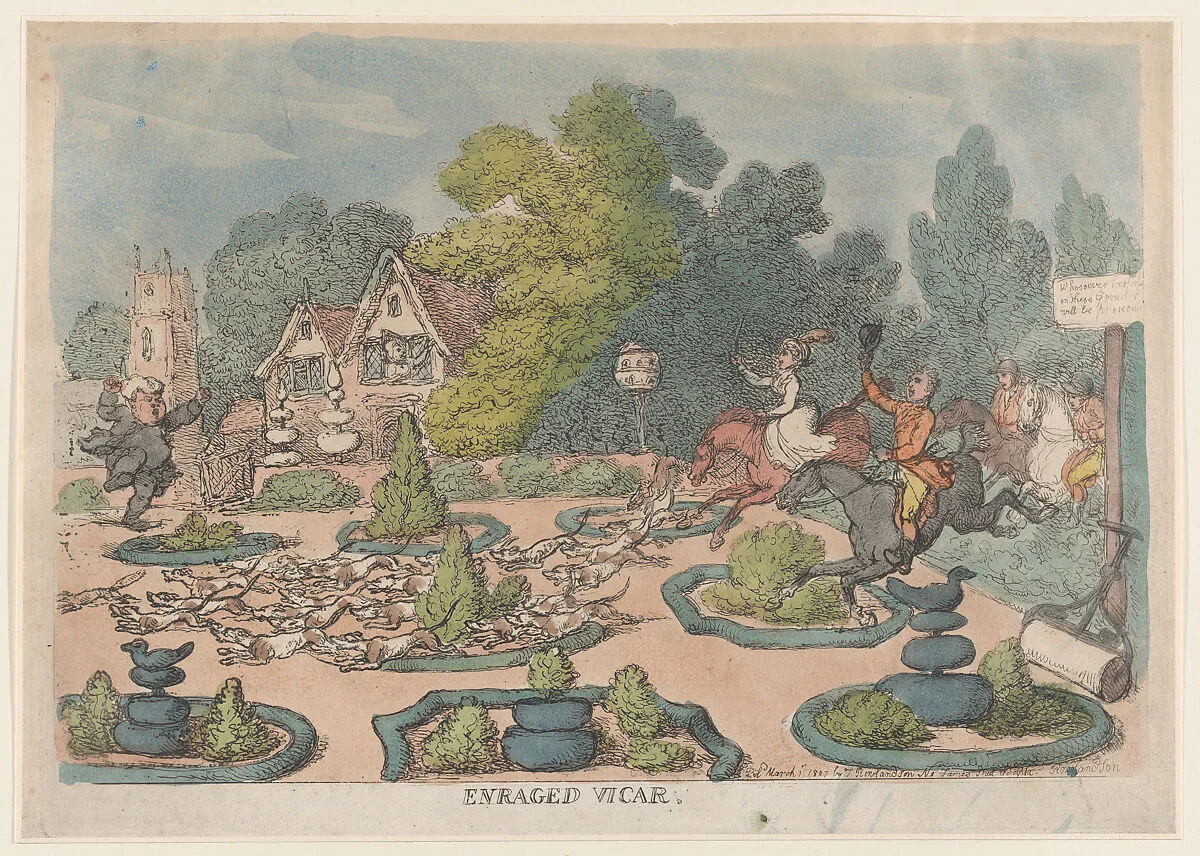 Enraged Vicar — Thomas Rowlandson