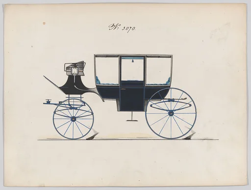 Design for Curtain Quarter Coach, no. 3070