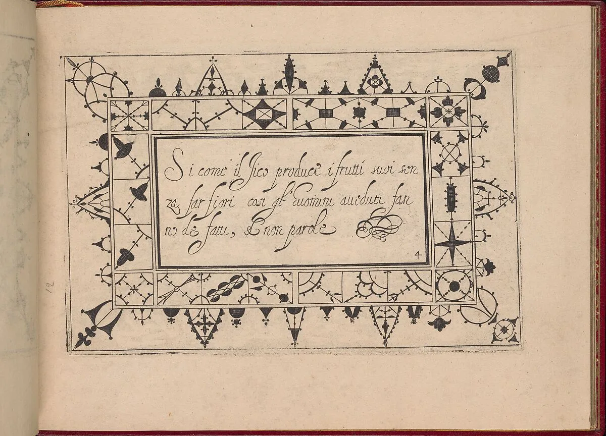 Ghirlanda: Di sei vaghi fiori scielti da piu famosi Giardini d'Italia, page 12 (recto) — Pietro Paulo Tozzi|Libraria del Giesu