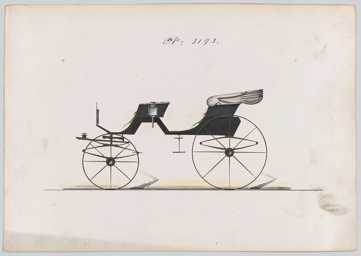 Design for Cabriolet Phaeton, no. 3193 — Brewster & Co.