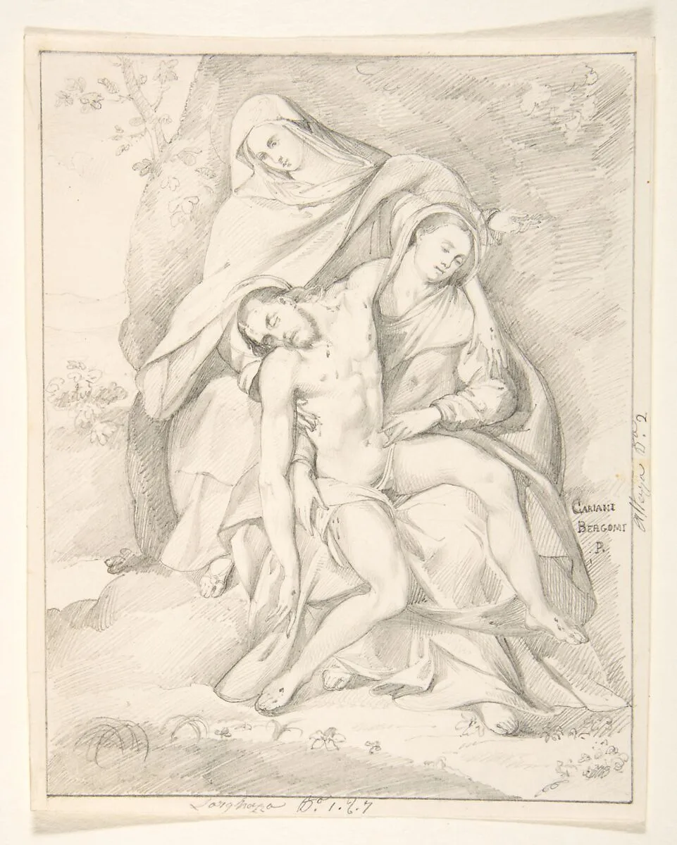 Pietà (after Giovanni Cariani) — Johann David Passavant|Giovanni Cariani