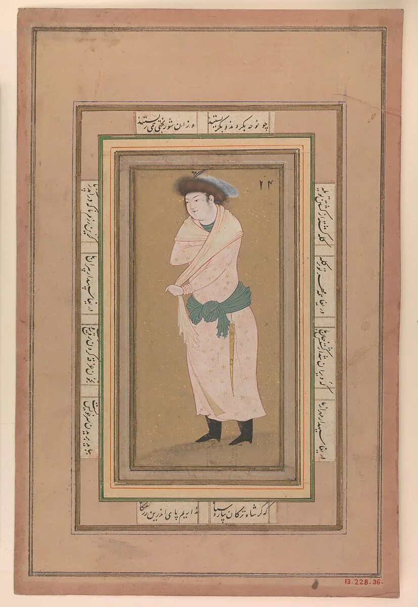 Portrait of a Man — Riza-yi 'Abbasi