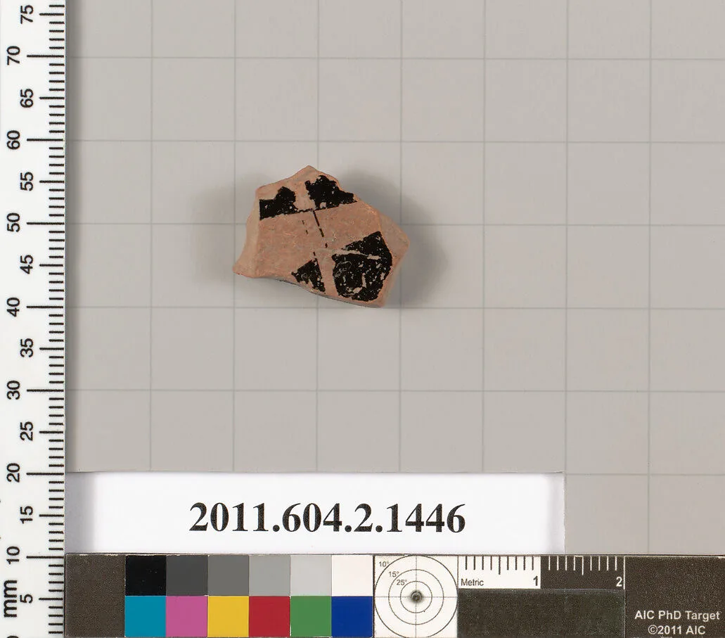 Terracotta fragment of a skyphos (deep drinking cup) — Unknown