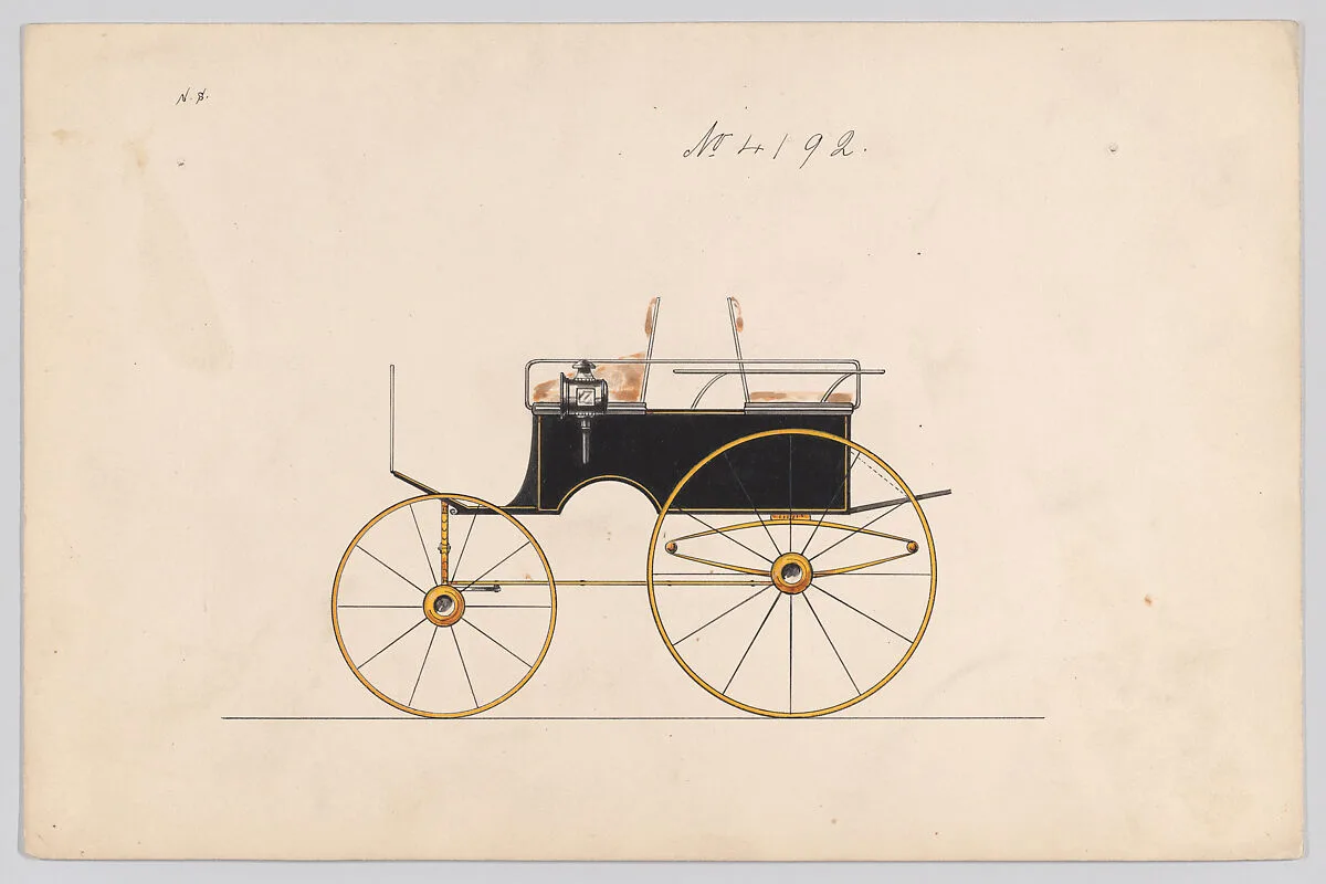 Design for Three-Spring Game Cart, no. 4192 — Brewster & Co.|Herman Stahmer