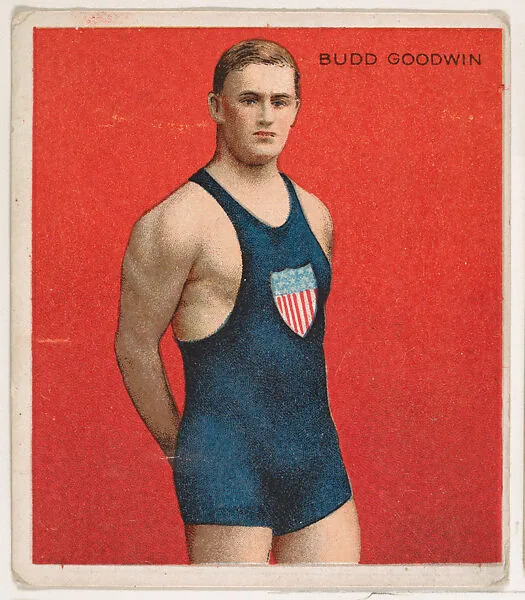 Budd Goodwin, Swimmer, from Mecca & Hassan Champion Athlete and Prize Fighter collection, 1910 — Mecca Cigarettes